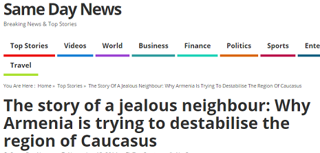 The story of a jealous neighbour - Same Day News on Armenia 